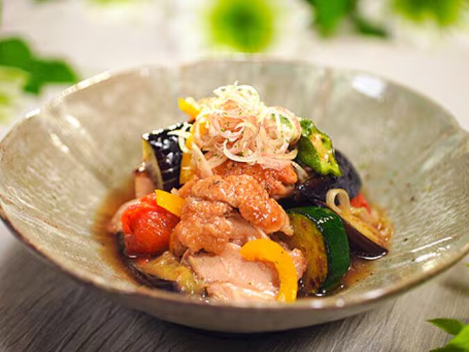 揚げない鶏の南蛮漬け